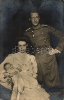 * T3 Wilhelm German Corwn Prince With Duchess Cecilie Of Mecklenburg-Schwerin And Prince Wilhelm (small Tear) - Unclassified