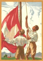 ** T1/T2 1929 Bundesfeier / Swiss National Fest, Flag, 25 Ga S: J. Courvoisier - Non Classificati