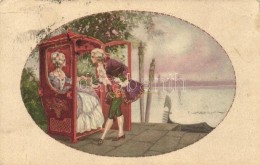 T2/T3 Baroque Couple, Art Deco Italian Art Postcard, Degami 694. S: T. Corbella - Non Classificati
