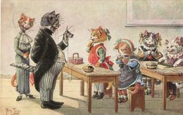 T2 Cat School, Humour, T.S.N. Serie 1880. S: Arthur Thiele - Non Classificati