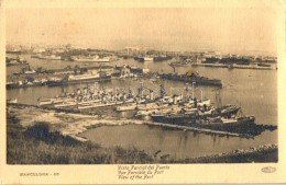 T2/T3 Barcelona, Vista Parcial Del Puerto / View Detail Of The Port, Civilian And Warships (EK) - Non Classificati