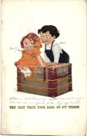 T3 'You May Pack Your Duds In My Trunk' Children, Romantic, Art Postcard, T. P. & Co. Series 799-7 (EB) - Non Classificati