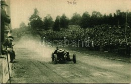 ** T1/T2 1925 Grand Prix D'Europe; Ascari In Velocitá Davanti Alle Tribune / Ascari At Full Speed In Front... - Unclassified