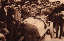 ** T1/T2 1925 Grand Prix D'Europe; Ascari Dopo La Vittoria / Ascari After The Victory - Unclassified