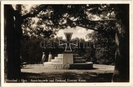 T2 Alexisbad Im Harz; Aussichtspunkt Und Denkmal Eisernes Kreuz / Iron Cross Statue - Non Classificati