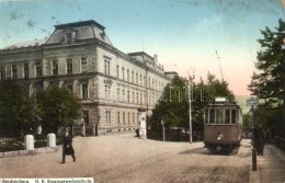 T2/T3 Liberec, Reichenberg; K.k. Staatsgewerbeschule / School, Tram (EK) - Unclassified