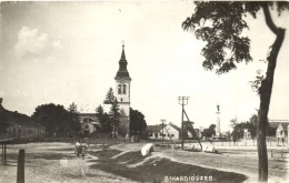 ** T3 Bihardiószeg, Diosig; Tér, Templom, Országzászló / Square, Church,... - Non Classificati