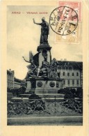 T2/T3 Arad, Vértanúk Szobra / Martyrs Statue, TCV Card  (EK) - Non Classificati