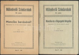 1941 A MÅ±kedvelÅ‘ Színdarabok Sorozat 56. és 61. Száma (Mancika Bevásárol!;... - Unclassified