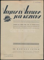 1940 A Védjegy és Versenyjogi Közlöny 1. évf. 4. Száma, érdekes... - Unclassified