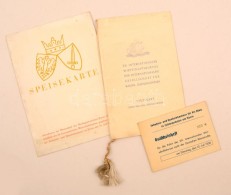 1938 A Stuttgarti Nemzetközi Gazdasági Tanfolyam Német NyelvÅ± Programfüzete + étlap... - Unclassified