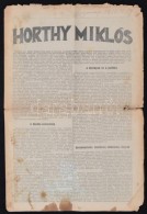 1938 A Magyarság C. újság Horthy Miklóssal Foglakozó... - Unclassified