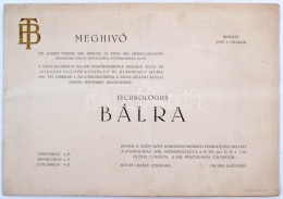 1927 Technológus Bál Díszes Meghívója és Programja - Unclassified