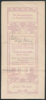 1912 Garnison Castelnuovo Szecessziós Táncmulatsági Meghívó, 23x11cm/ 1912 Art... - Unclassified