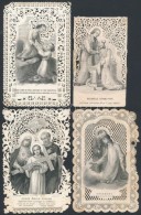 Cca 1880-1900 Vegyes, Csipke Szentkép Tétel, 4db, KülönbözÅ‘ Méretben és... - Unclassified