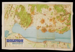 1939 Balaton Térkép, M. Kir. Honvéd Térképészet, Kis Szakadással,... - Altri & Non Classificati