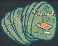Cca 1930 Brauch Gyógysonka Címkéje 8 Db, Mind Szép állapotban / 8 Ham Labels... - Pubblicitari