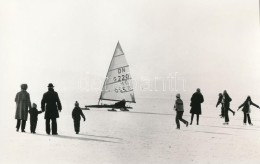 Cca 1979 Balatonfüred, Téli örömök, Vintage Fotó, 15,5x23,5 Cm - Altri & Non Classificati