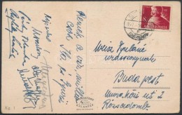 1947 Péchy Blanka, Olthy Magda és Újlaky László Aláírásai... - Other & Unclassified