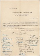 1941 Névnapi KöszöntÅ‘ Levél Thanhoffer István (?-?) Magyar Királyi... - Unclassified