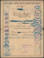 1922 Budapest, Ebédutalvány, A M. Kir. Népjóléti és Munkaügyi... - Unclassified