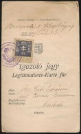 1921 Frontvonal és Megszállt Területek átlépésére... - Non Classificati