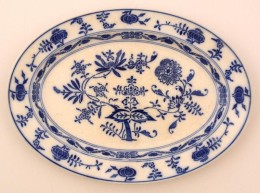 Villeroy & Bosch Kékfestéses Porcelán Tál, Jelzett, Kis Kopásnyomokkal,... - Other & Unclassified