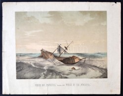 Cca 1863 A Windspiel Hajótörése, Színezett Litográfia, Verlag Und Druck Von Seitz... - Stampe & Incisioni