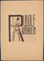 Georg Broel (1884-1940): Erotikus  Ex Libris Rudolf Nirrnheim. Rézkarc, Papír, Jelzés... - Altri & Non Classificati