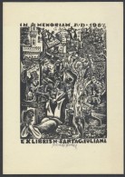 Bordás Ferenc (1911-1982) : Ex Libris, Fametszet, Papír, Jelzett, 11x7cm - Other & Unclassified