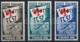 ** 1951 Nemzetközi Tornaverseny, Firenzei Sor Mi 147-149 - Altri & Non Classificati