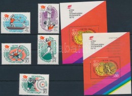 ** 1976 Nyári Olimpia Sor Mi 4478-4482 + Blokk és Felülnyomott Változata Mi 113, 115 - Other & Unclassified