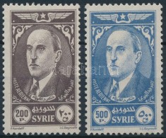 * 1944 Shukri Bey Al-Quwatli Elnök Sor Mi 483-484 - Other & Unclassified