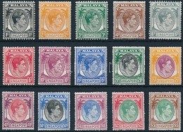 ** 1948/1952 Forgalmi 15 érték Mi 1, 3, 6, 8 A + 2, 4, 9, 11-12, 14, 16-20 C - Other & Unclassified