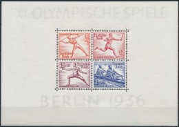 * 1936 Nyári Olimpia, Berlin Blokk Mi 6 (Mi EUR 50,-) - Other & Unclassified