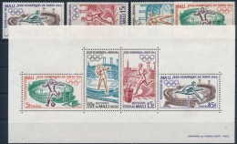 ** 1964 Nyári Olimpia, Tokió Sor Mi 86-89 + Blokk 2 - Other & Unclassified