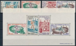 ** 1964 Nyári Olimpia, Tokió Sor Mi 86-89 + Blokk 2 - Altri & Non Classificati