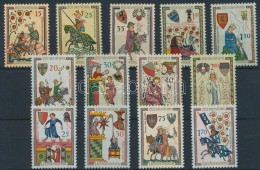 ** 1961-1963 Trubadúr (I-III.) Sorok Mi 406-410, 420-423, 433-436 (az Egyik értéken Gumihiba) - Altri & Non Classificati