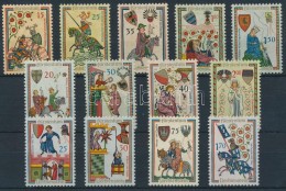 ** 1961-1963 Trubadúr (I-III.) Sorok Mi 406-410, 420-423, 433-436 (az Egyik értéken... - Altri & Non Classificati