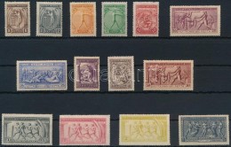 1906 Olimpia Sor Mi 144-157 (több érték újragumizott / More Values Regummed) - Other & Unclassified