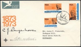 1973 C. J. Langenhoven 100. Születésnapja Sor FDC-n Mi 424-426 (sérült... - Altri & Non Classificati