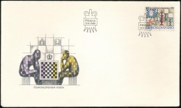 1985 80 éves A Csehszlovák Sakkszövetség Mi 2811 FDC-n - Altri & Non Classificati