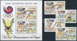 ** 1988 Nyári Olimpia, Szöul Sor Mi 632-635 + Blokk 70 - Other & Unclassified