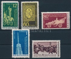 ** 1959 80 éves A Postaszolgálat Sor Mi 1104, 1106-1109 (Mi 1105 Hiányzik / Missing) - Altri & Non Classificati