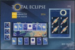 ** 2016 Total Eclipse (Napfogyatkozás) Angol NyelvÅ± Emlékív (ssz.: 191) - Altri & Non Classificati