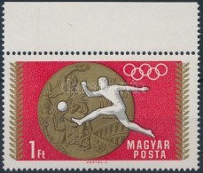 ** 1969 Olimpiai érmesek ívszéli 1Ft, Balra Tolódott Piros Színnyomat - Other & Unclassified
