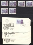 O 1966 UNESCO 6 Db Bélyeg, 3 FDC: Foltok, Poloskák - Altri & Non Classificati