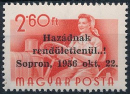 ** 1956 Soproni Felülnyomás Munka 2,60 Ft Vizsgálójellel (2.900 Példány)... - Altri & Non Classificati