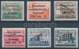 ** 1956 Soproni Kiadás 6 értéke Benne Eltolódott Felülnyomások - Altri & Non Classificati