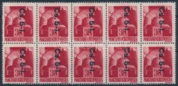 ** 1946 Visszavont Csomagbélyeg Cs.5-I./30f 10-es Tömb (80.000) - Other & Unclassified